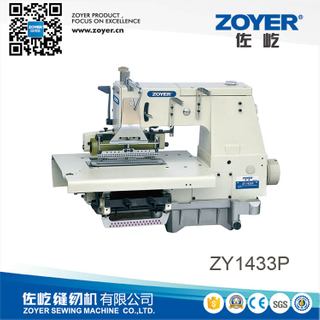 ZY 1433P Zoyer 33-agujas Cama plana de doble cadena de la cadena Máquina de coser