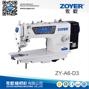 ZY-A6-D3 Zoyer Hablando Drive Drive Auto Trimmer Lockstitch de alta velocidad Máquina de coser industrial