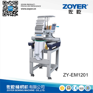 Máquina de bordar de 12 agujas de cabezal único ZY-EM1201